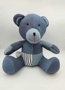 2020 Levis Denim ~ blaue Jeans ~ Patchwork Teddybär ~ 10" ~ gebraucht, in einwandfreiem Zustand - Bild 1 von 4