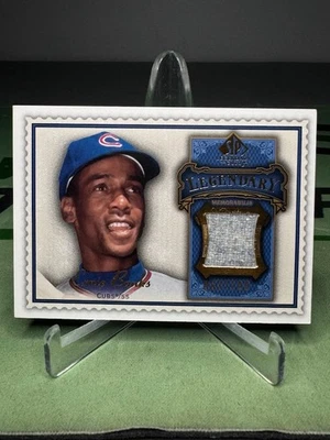 2009 SP Legendary Cuts Ernie Banks Game Used Jersey Blue /100 - Chicago Cubs - Image 1 of 2