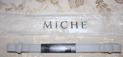 NUEVO MICHE Correas de Mango Intercambiables Nuevo en Paquete Juego de 2 13" Largo .875" Ancho GRIS Foto 1 de 4