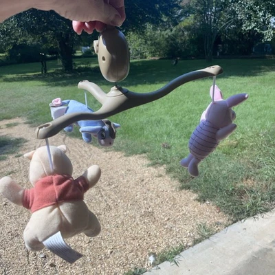 Winnie the Pooh Musical Mobile Plush Nursery Decor No Crib Attachment Works - Image 1 of 4