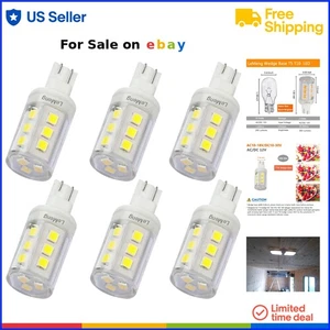 LED T10 Wedge Bulb 3W 6000K Daylight White Outdoor Landscape Marine RV - Picture 1 of 9
