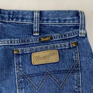 Pantalones de mezclilla Wrangler George corte vaquero recto real 32x30 ajuste original trabajo rancho - Imagen 1 de 14