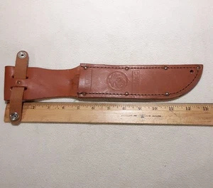 Ka-Bar KaBar Knives Leather USMC Fighting Knife Sheath ONLY - Picture 1 of 5