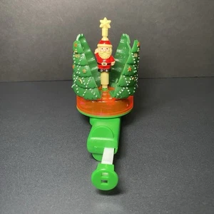 Árbol de Navidad giratorio de juguete vintage con decoración navideña de Santa Kurt Adler - Imagen 1 de 5