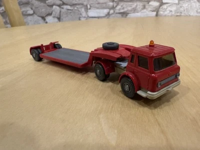 Wiking 1:87 International Harvester, Tieflader, rot, gebraucht - Bild 1 von 4
