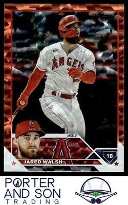Jared Walsh #/299 Orange Foil 2023 Topps #439 Los Angeles Angels - Image 1 of 2