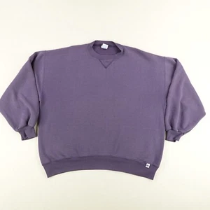 Vintage Russell Athletic Sweatshirt Mens XL Purple Crewneck Sweater 90s USA ^ - Picture 1 of 16