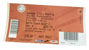 SWANSEA CITY V READING - CHAMPIONSHIP - MATCH TICKET - 27.10.2018 - Bild 1 von 1