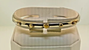Vintage JEP Native Am Sterling Silver & 14K Gold Handmade Cuff Bracelet 17.2g - Picture 1 of 3