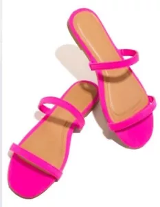 pink flat sandals - Picture 1 of 1