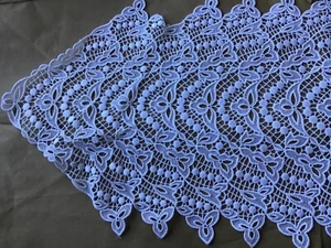 9 1/2 Yds GORGEOUS UNUSUAL WHITE COTTON Venise Lace Galloon - Picture 1 of 3