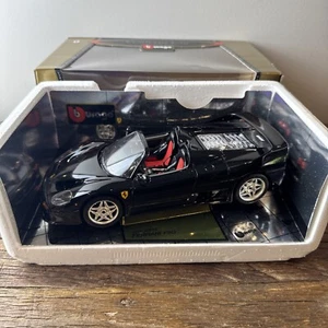 1/18 Ferrari F50 Cabriolet - BBurago Gold Collection in Black Pre Owned In Box - Picture 1 of 9
