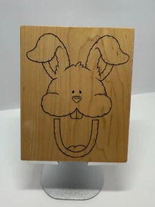 Darcie's Wood Mount Rubber Stamp Easter Bunny Spring **Free Shipping** - Picture 1 of 12