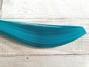 100 Quilling paper strips 10mm wide - aqua blue - Picture 1 of 2