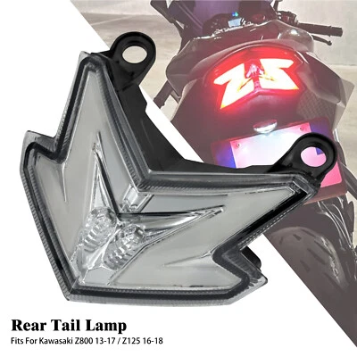 Luz trasera LED de señal de giro integrada para KAWASAKI Z125 Z800 ZX-6R Foto 1 de 4