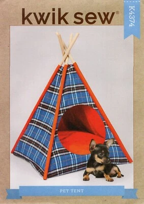 Kwik Sew K4374 Pet Tent 26" x 22.5" & Pillow UNCUT Sewing Pattern - Image 1 of 3