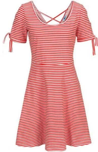 NEU ROT WEISS MARITIM RINGEL STRAND SOMMERKLEID 40 42 44 46 BEACH TIME *53977260 - Bild 1 von 4