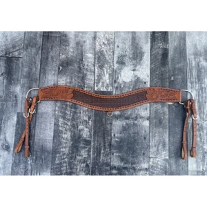 Schulz Equino Marrón Gator Estampado WYATT OREJA TRIPPING COLLAR con Herramientas Florales - Imagen 1 de 2