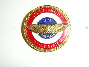 b0639 Northwest US Airmail Airlines Cap badge R2A - Picture 1 of 3