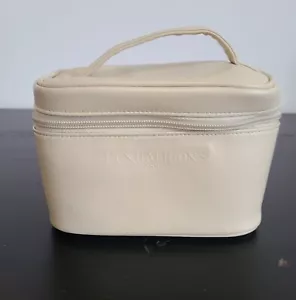 NWOT PENHALIGON'S Vanity Cosmetics Case + Mirror Cream Leather Small - Picture 1 of 11