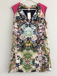 SPICY SUGAR Floral cap sleeve shift dress Sz 14 NWTS - Picture 1 of 3