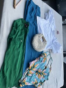 Woman Plus Size 1x lot Vacation Clothes Summer Clothes Green Trousers
