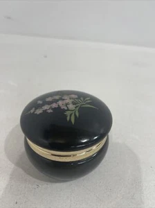 L Arcaccio Alabaster Trinket Holder Hand Painted - Picture 1 of 6