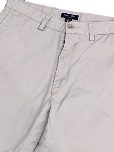 Nautica Clipper Flat Front Chino Pant Size 30x28 Beige