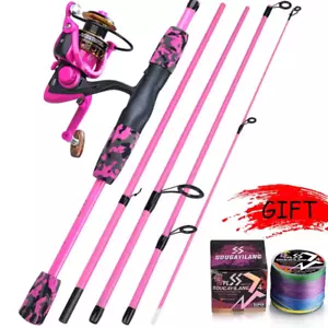 Sougayilang Fishing Rod Set 1.7m Spinning Rod and 1000~2000 Series Spinning UK - Picture 1 of 3
