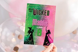 Wicked Birthday Party Invitation - Picture 1 of 4