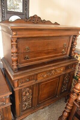 Antique Hodell Furniture Company Victorian 4 Peice Bedroom Set Soild Wood Full • 350£
