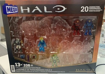 MEGA BLOKS Mega HXL07 Halo 2 Character Pack - Tartarus, Prophet, Red vs Blue, Cortana, 343