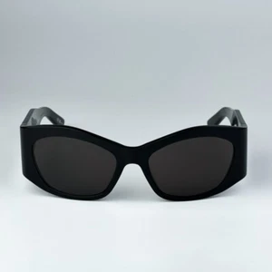 Balenciaga Herren Sonnenbrille schwarz grau geometrisch BB0329S BRANDNEU - Bild 1 von 10