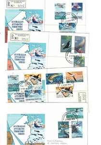 Australia Antarctic Territory 1973 on WCS FDCs, cds MACQUARIE Is (4 covers) - Picture 1 of 1