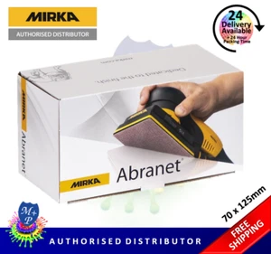 Mirka Abranet Grip Sanding Strips 70 x 125mm P80 Full Box (50 Pack) - Picture 1 of 3