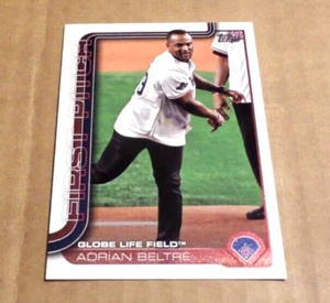 Adrian Beltre Texas Rangers First Pitch 2025 Topps Series 1 Card Number FP-8 - Picture 1 of 1