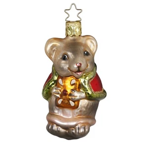 Christbaumschmuck Glas Maus Mäusekönig Weihnachtskugeln Weihnachtsbaumschmuck - Bild 1 von 1