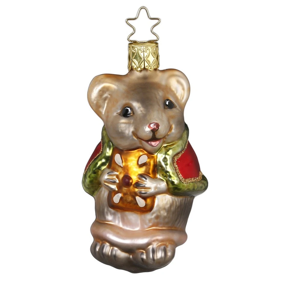 Christbaumschmuck Glas Maus Mäusekönig Weihnachtskugeln Weihnachtsbaumschmuck - Bild 1 von 1