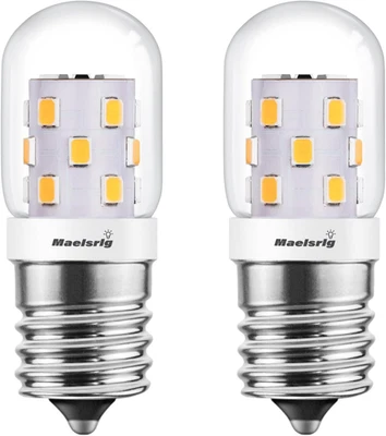 LED Microwave Light Bulbs under Hood 40W Equivalent, E17 LED Bulb Dimmable for R - Image 1 of 4