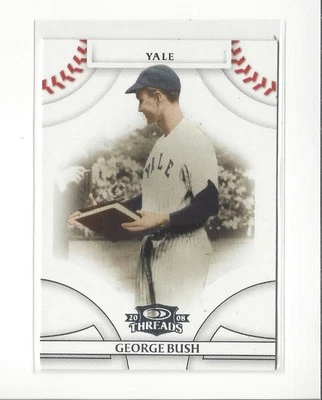 2008 Donruss Threads #33 George Bush Yale - Image 1 of 2