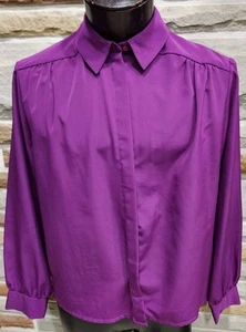 Vintage 80er Pendleton Country Sophisticates Hemd Bluse Größe 16 W Fucshia - Bild 1 von 8