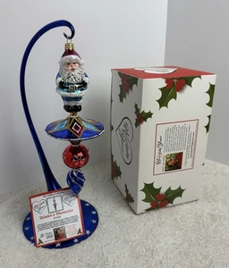 Heartfully Yours 10" Winter's Memories Glas Ornament Radko Galerie Sammlung - Bild 1 von 11