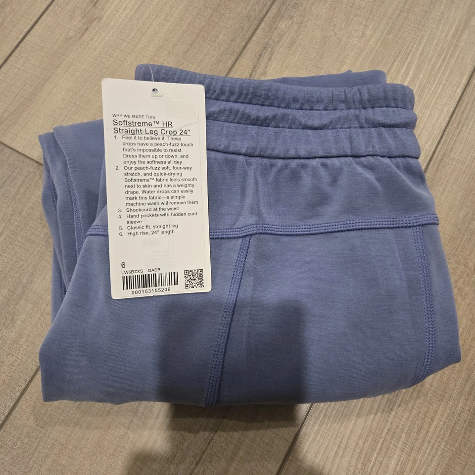 Corte de pierna recta Lululemon Softstreme ™ HR 24" TALLA 6 Foto 1 de 1
