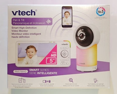 VTech RM5766HD 5" Smart WiFi 1080P FHD Teléfono Transmisión Audio bidireccional Monitor de bebé Foto 1 de 4