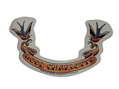 Good Charlotte Tattoo Logo Sticker 2000 C&D Visionary, 6x3.25" Vintage Rare - Image 1 of 4