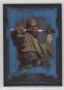 2016 Topps Star Wars Masterwork Blue Metallic Mace Windu #31 2f4 - Picture 1 of 3
