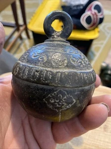 Large Antique Rumbler Bell 4” Inches High - Picture 1 of 12