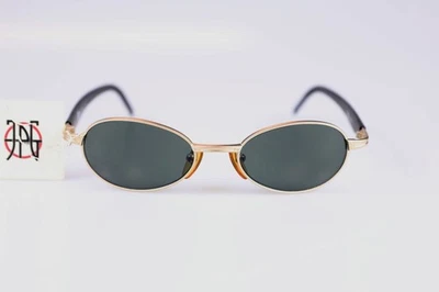 Gafas de sol Jean Paul Gaultier doradas y negras 58-7202 1 vintage años 90 hechas en Japón Foto 1 de 4