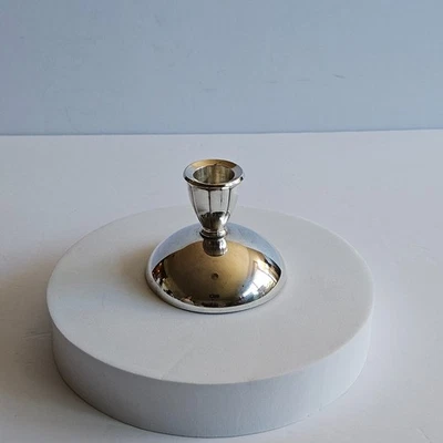 Vintage Oneida Silversmiths Silver Plate Candle Holder – Mid Century Elegance - Изображение 1 из 4