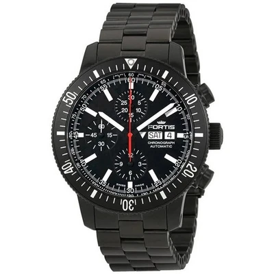 FORTIS Monolith Chronograph 638.18.31M B42 COSMONAUTS Black PVD Automatic Watch - Image 1 of 4